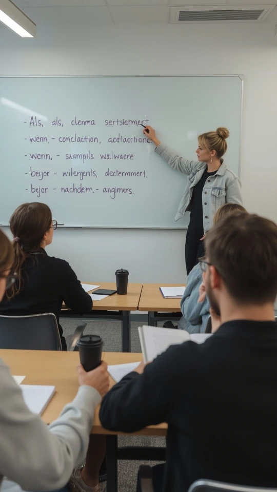 الجمل الظرفية والزمنية في اللغة الألمانية